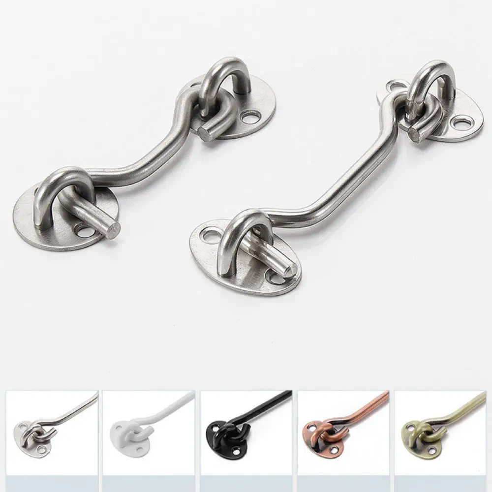 Stainless Steel Cabin Hook Eye Latch Secure Door Window Holder Windproof Stabilizer Modern Home Improvement Hardware Fix