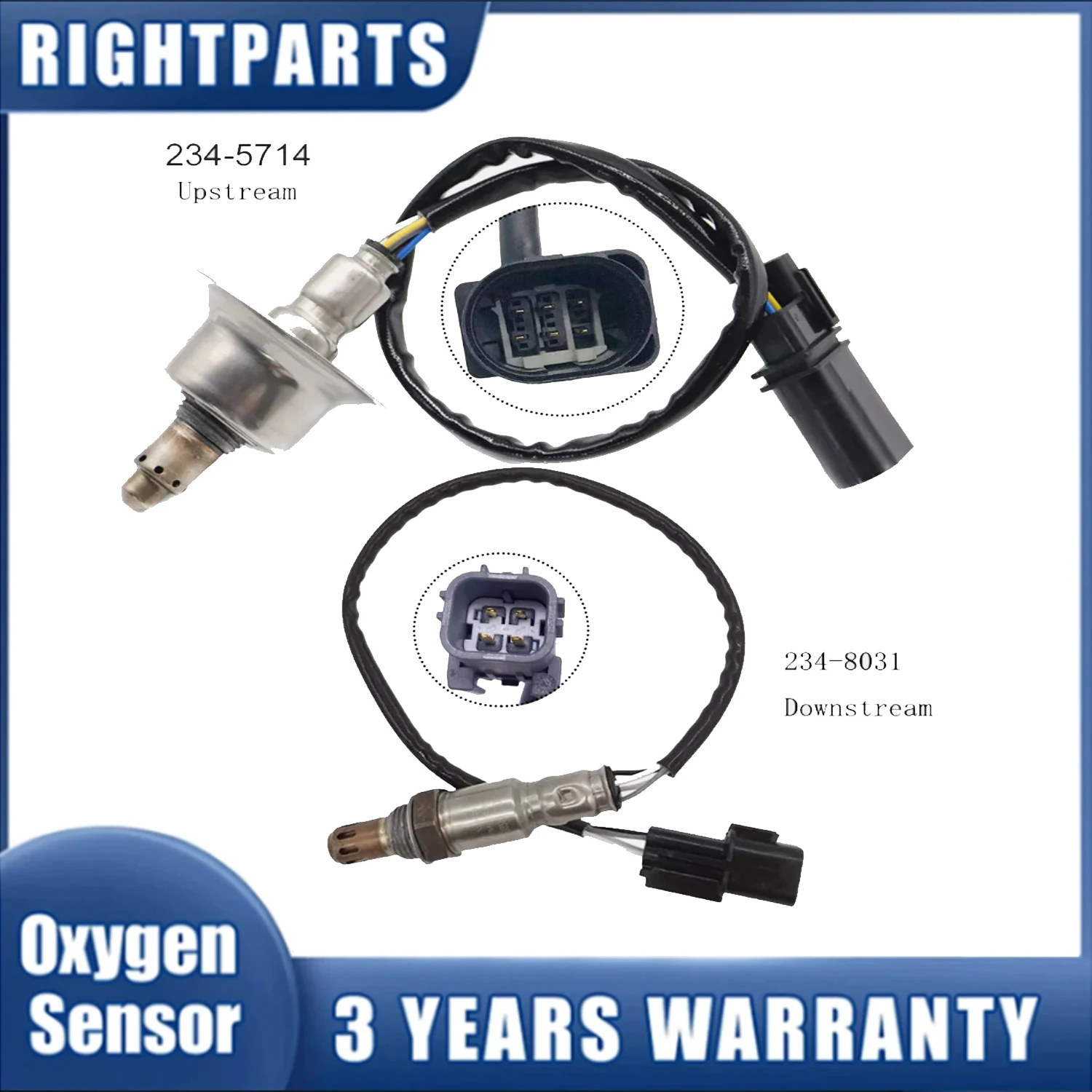 234-5714 234-8031 New Up+Downstream Oxygen O2 Sensor For Hyundai Santa Fe Tucson 2017-2020 Kia Sorento Sportage 2.4L 2016-2019