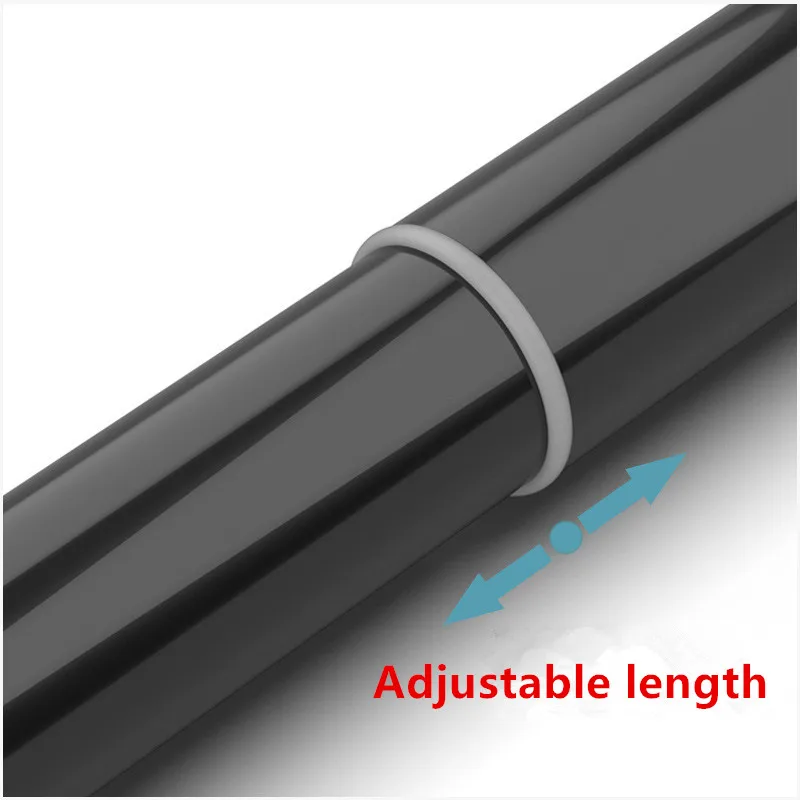 Extendable Curved Shower Curtain Rod Black L Shaped Stainless Steel Shower Curtain Poles Punch-Free Bathroom Curtain Rail 4 Size