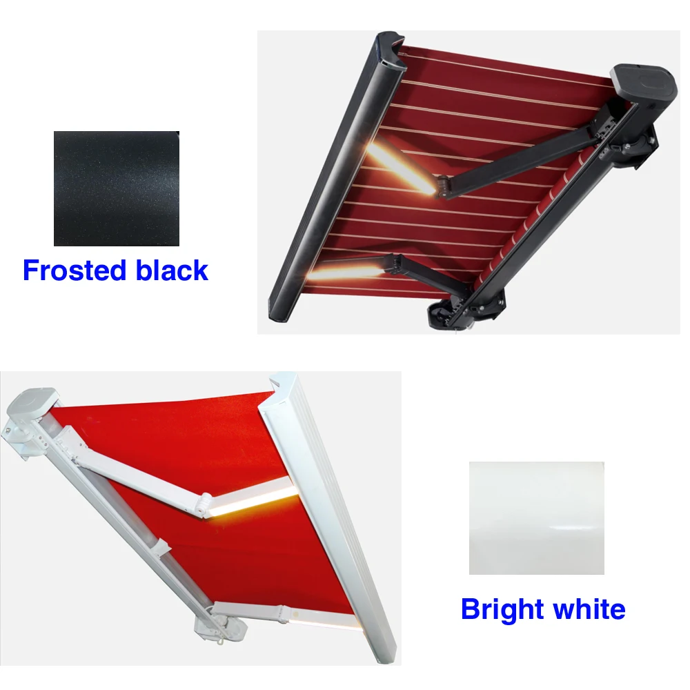Wholesale only Motorized Full Awning Sun Shades Outdoor Retractable Awning Garden Buildings sun shed Factory Quality