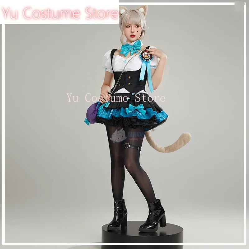 

YuCostume Genshin Impact Lynette Academy Subdue Cosplay Costume Cos Game Anime Party Uniform Hallowen Play Role Clothes Clothing
