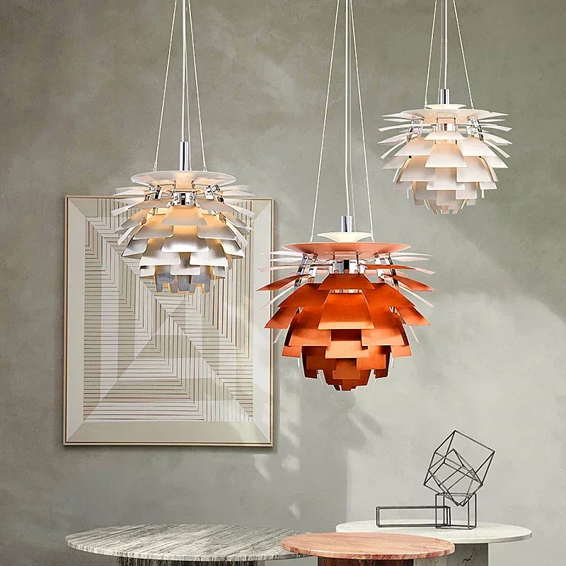 

Modern Pine Cone Modest Ceiling Lamps Creative Hanging Chandeliers Living Dining Table Room Home-appliance Decor Pendant Lights