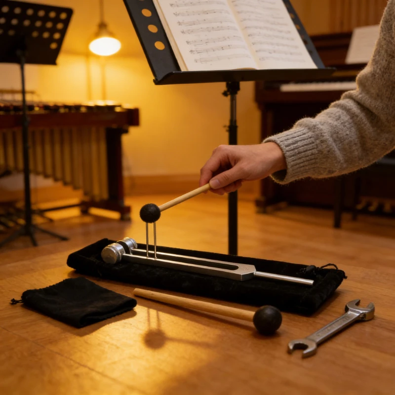 

Набор из 1 комплекта тюнинговых вибрантов с деревянным молоточком, сумкой для хранения и салфеткой для чистки — идеальный подарок для звукотерапевтов и музыкантов.