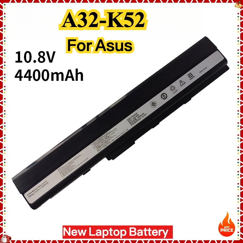 

Laptop Battery for Asus A52F A52J K52D K52DR K52F K52J K52JC K52JE K52N X52J A32-K52 A41-K52 70-NXM1B2200Z