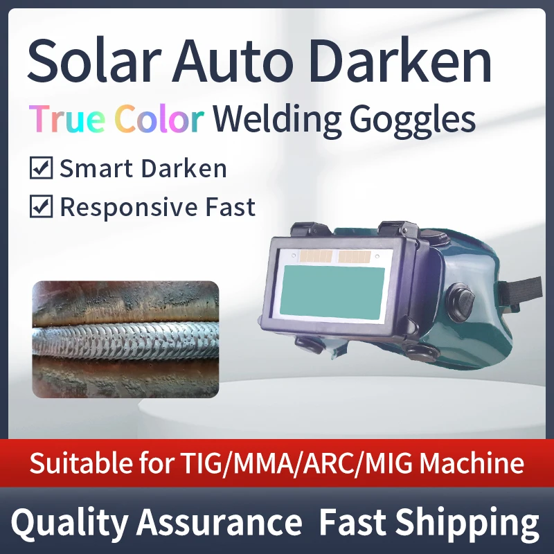 Solar Auto Darkening True Color Welding Mask Welding Helmet Eyes Goggle/Welder Glasses Arc Protection Helmet for Welding Machine view 4