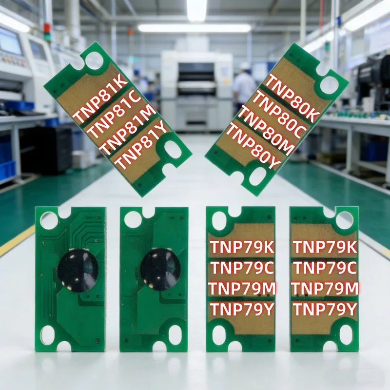 

2 комплекта чипов для тонер-картриджей TNP79 для Konica Minolta Bizhub C3350i C4050i, чипы TNP-79, TNP81K, TNP81C, TNP80K, TNP79K