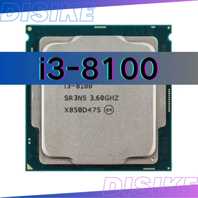 Core i3-8100 i3 8100 3.6 GHz Quad-Core Quad-Thread  6M 85W LGA 1151