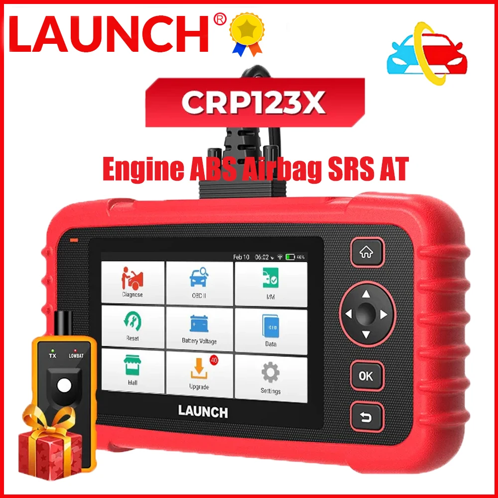 

LAUNCH X431 CRP123X X-431 123X Auto OBD2 Diagnostic Tools Engine ABS Airbag SRS AT Code Reader WIFI Diagnostics Scan Free Update