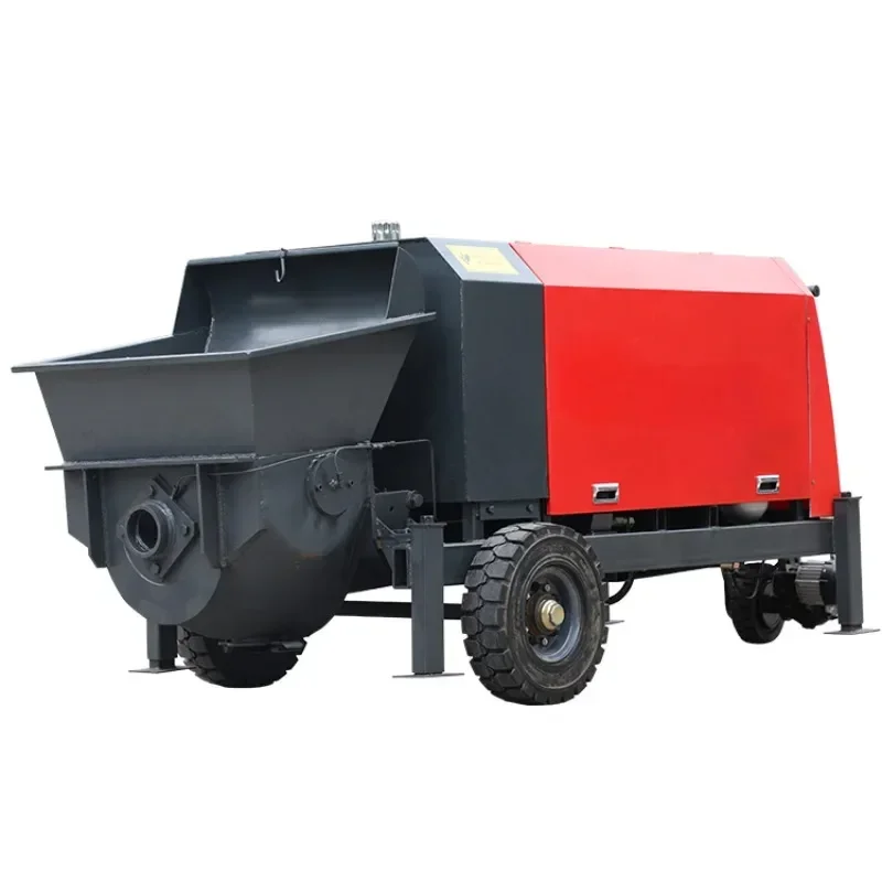 Ground pump concrete transfer pump large fine stone concrete secondary structure pouring cement small manual horizontal pump