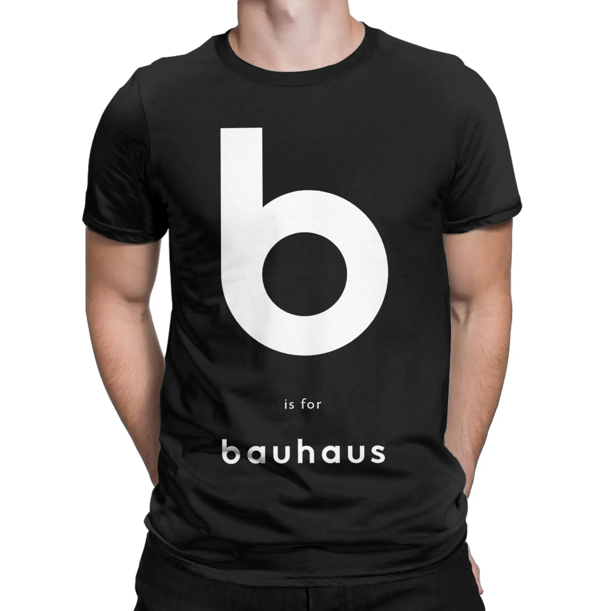 الرجال B ل باوهاوس روك باند ليجند تي شيرت نقية قطنية عالية الجودة تيز الشاطئ Y2K Crewneck Harajuku المطبوعة التي شيرت حجم كبير