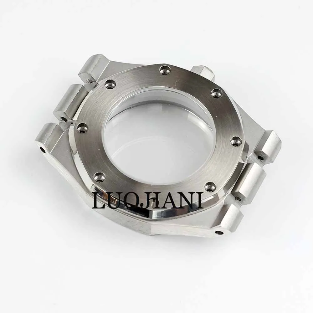 Black/Rose Gold PVD 41mm NH35 Watch Case and Bracelet Stainless steel Sapphire Glass Waterproof for Royal oak NH35 NH36 movement