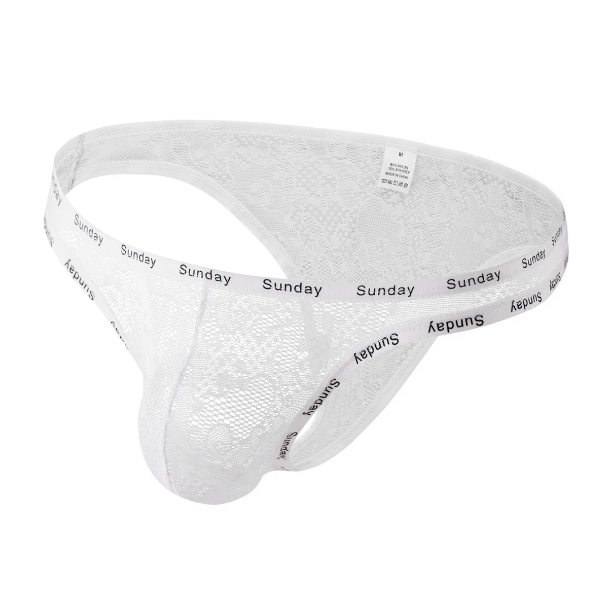 

Lace Semi-transparent Bulge Brief for Men Sexy U Convex Pouch Underwear Lta-thin Quick Dry Underwear Sissy Erotic Low Rise Tanga