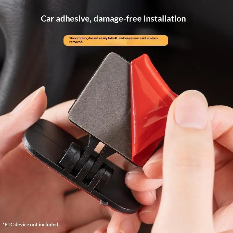 Universal Car Adhesive-Free Mount Base Removable Dashboard Holder For GPS Tracker Dash Cam Parking Pass Toll Tag Transponder