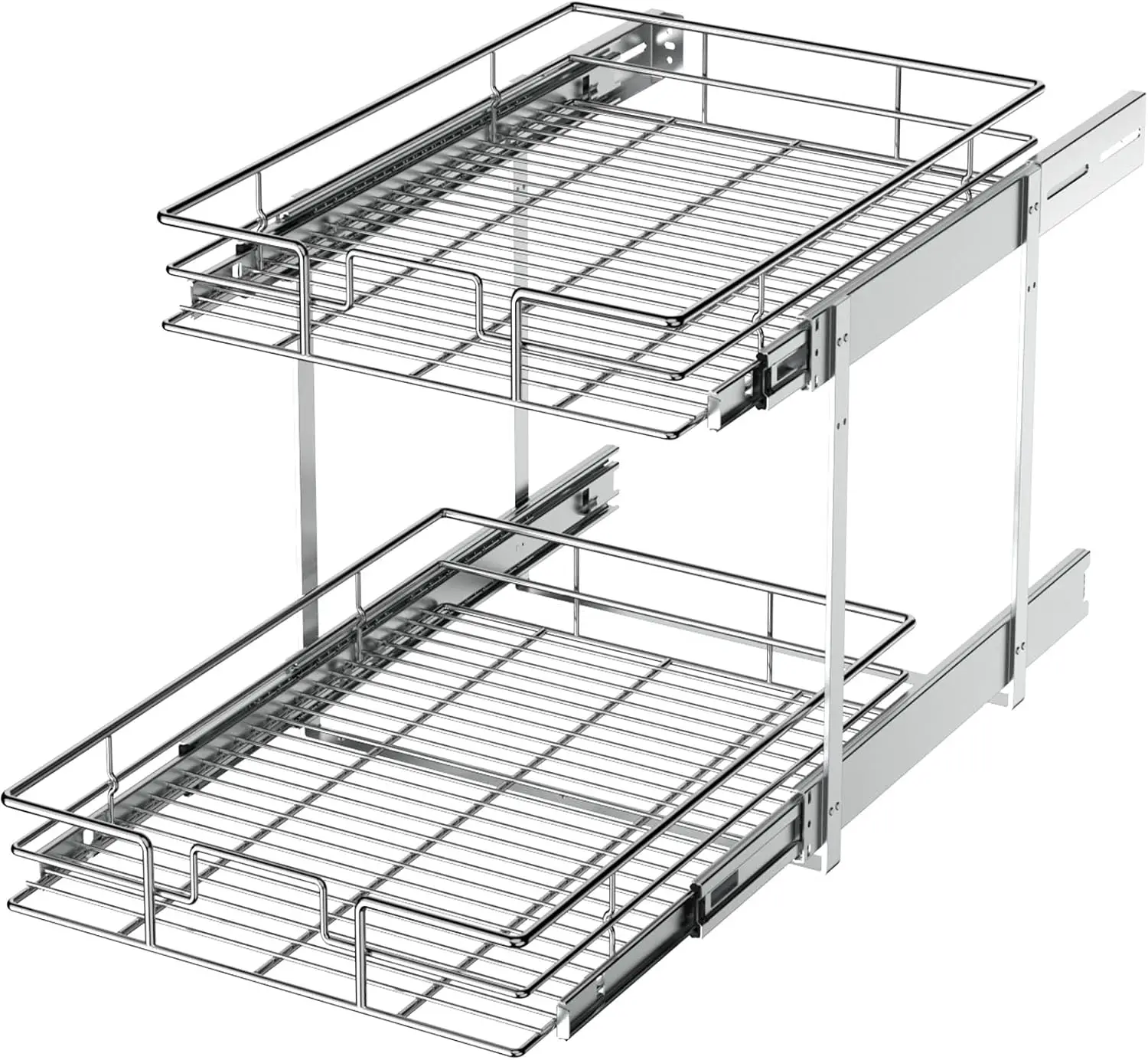 2 Tier Individual Pull Out Cabinet Organizer 14