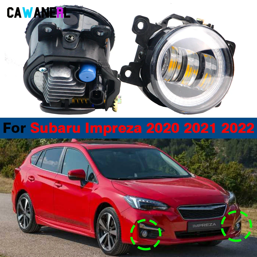 

1 пара, передние противотуманные фары для Subaru Impreza 2020 2021 2022 30 Вт
