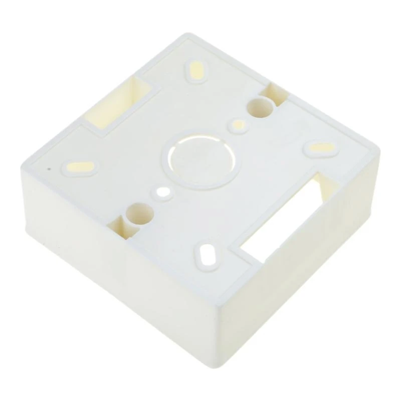Caja de conexiones de PVC de 86x86, Cassette de montaje en pared para Base de enchufe de interruptor