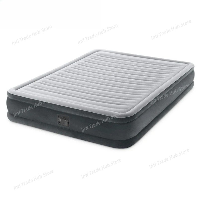 Deluxe Double Enlarged Air Mattress Double-layer Air Mattress Bed Thickened with Built-in Electric Pump