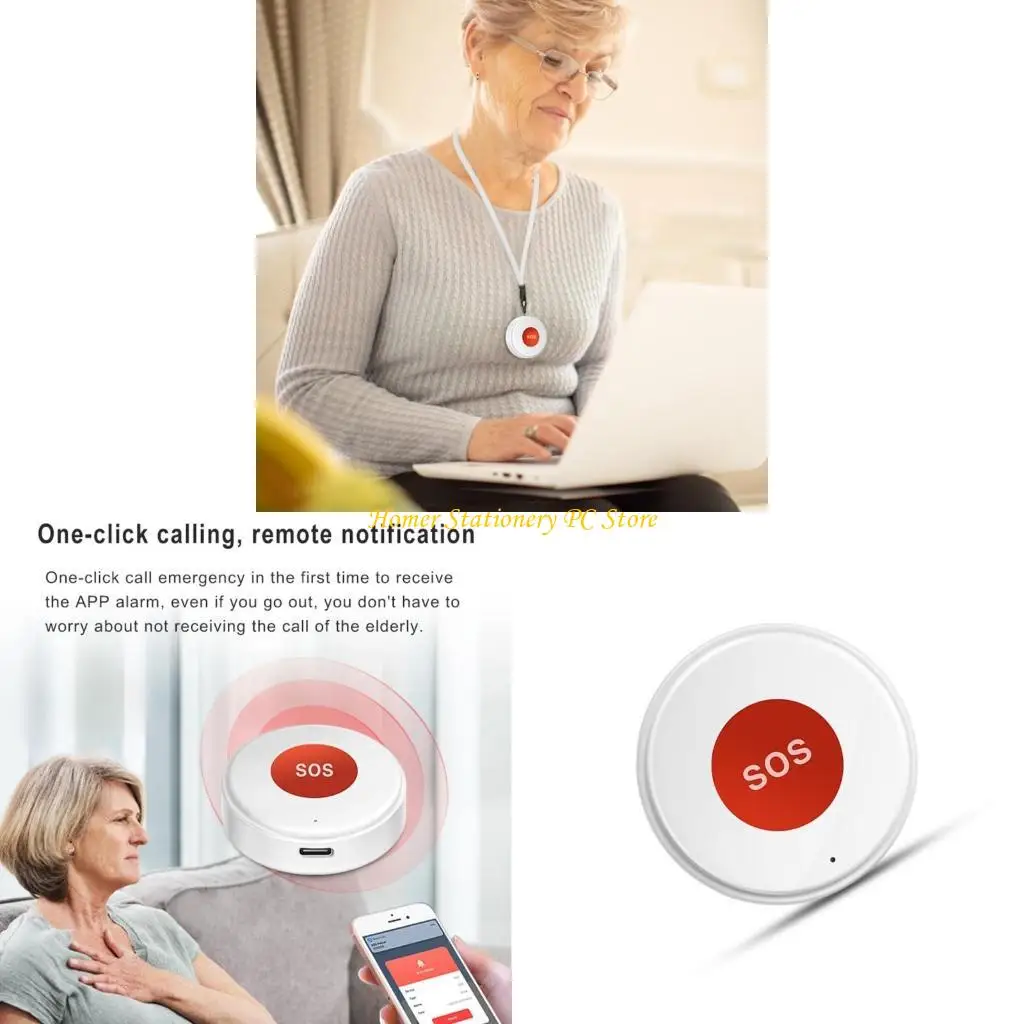 

Y5la SOS -кнопка кнопки экстренного вызова для пожилых людей с пожилыми людьми.