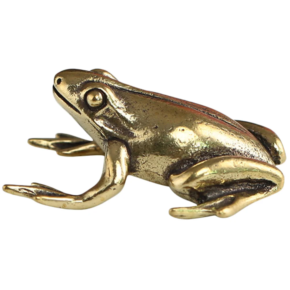 

Brass Frog Decoration Small Size Lightweight Home Office Tea Table Decorative Ornament for Desktop Garden Party Favors Indoor
