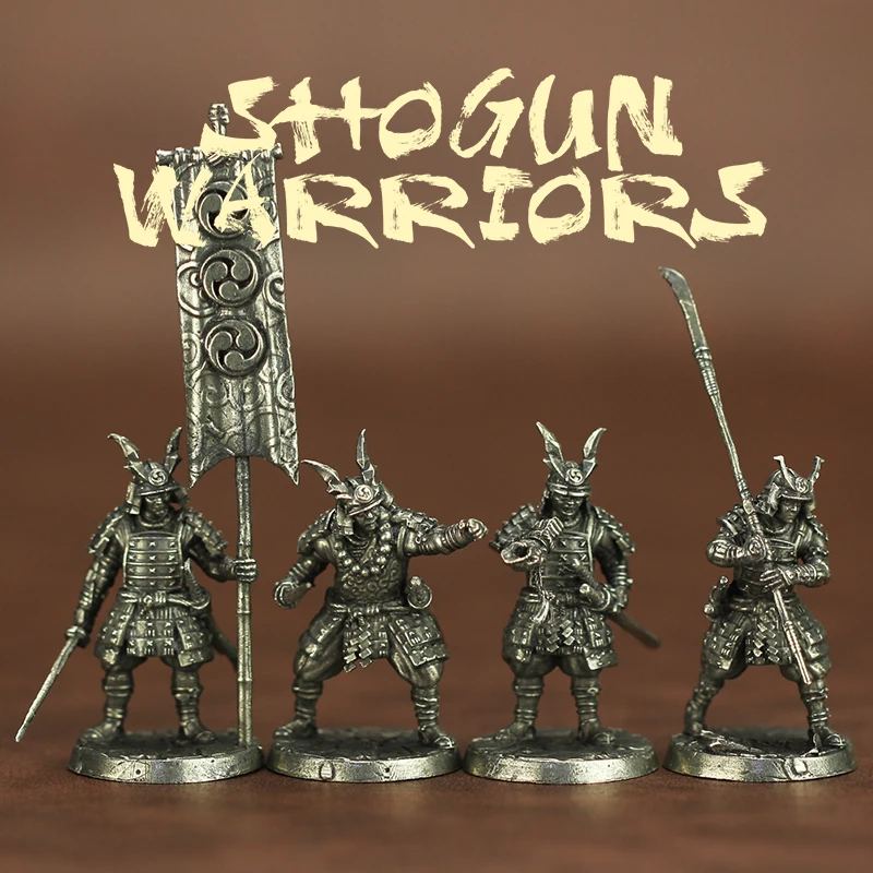 نمط جديد مصغر زخرفة الملحقات Shogunate المحارب عمل أرقام الجنود القدماء نموذج اللعب مجلس لعبة قطعة تمثال