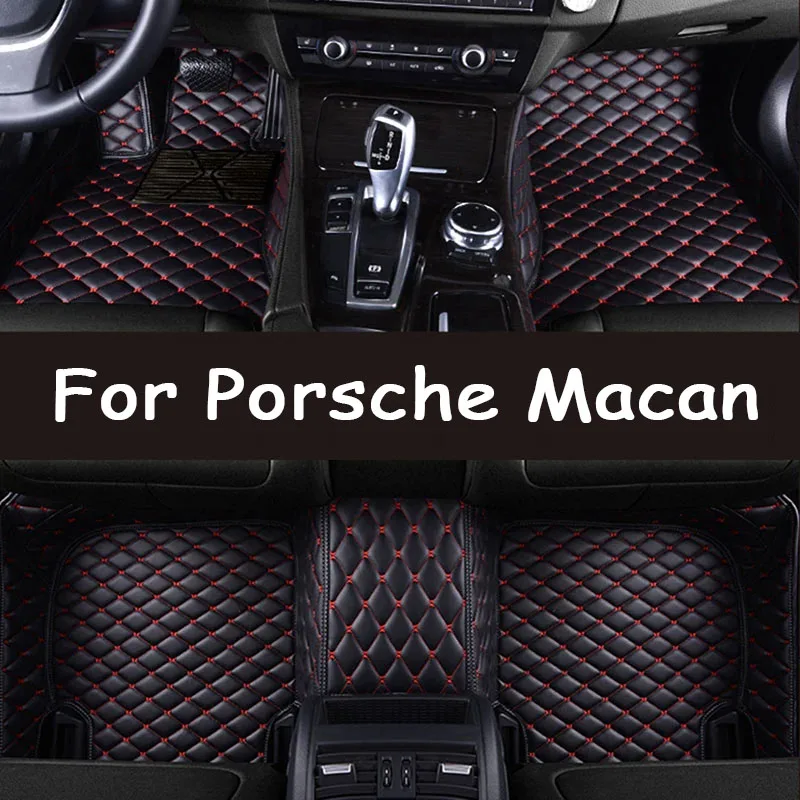 Car floor mats for Porsche Macan 2014-2024 15 16 17 18 19 20 21 22 23 Custom auto foot Pads automobile carpet cover