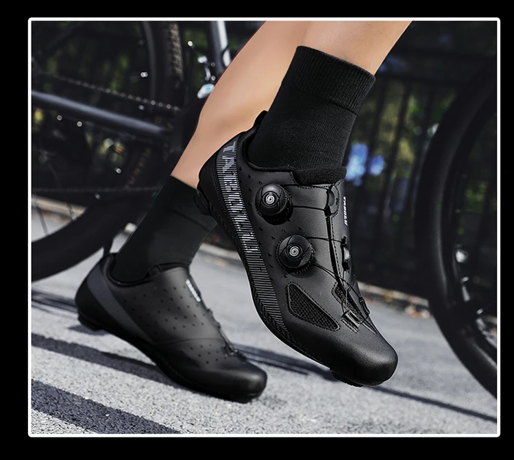 Herren- und Damen-Mountainbike-Schuhe, professionelle atmungsaktive MTB-Schuhe mit harter Sohle, rutschfeste Rennradschuhe. – Detail 23