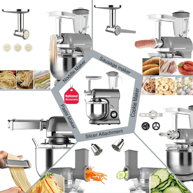

4L 5L 6L 7L 10L For Juicing Multifunctional Processors Home Kitchen Electric Stand Food Mixer