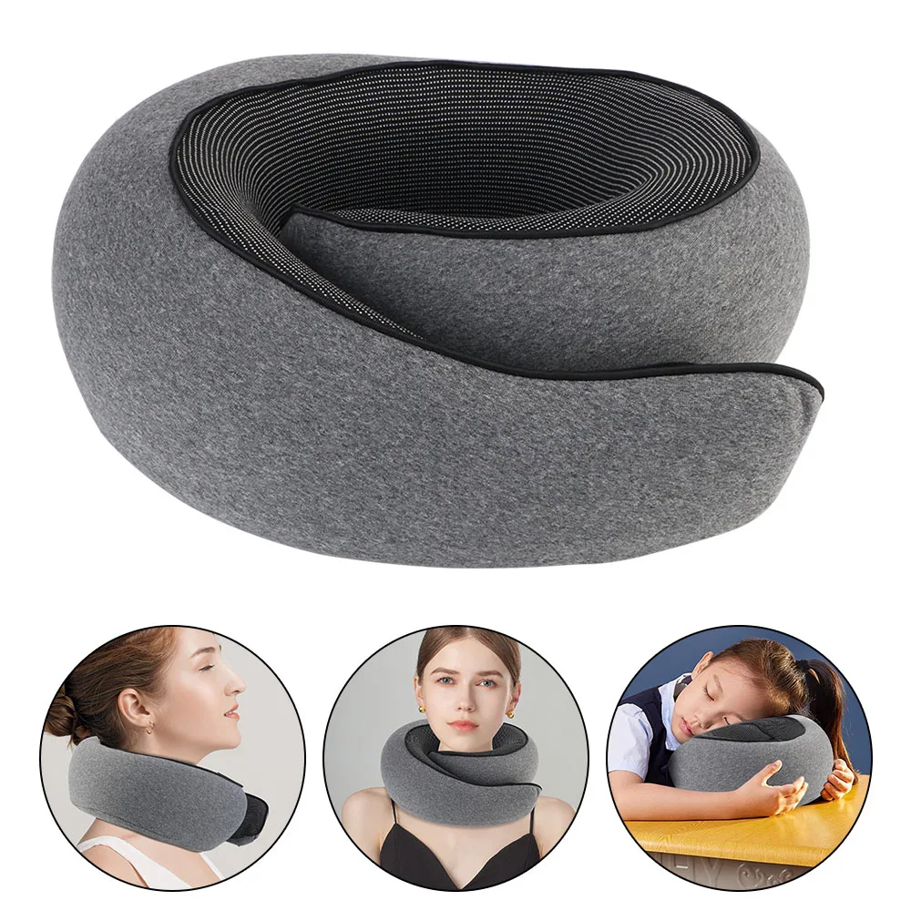 

U-shaped Pillow Portable Travel Neck Support Memory Foam Snail Pillow Travel Neck Pillow Soft Noon Break Sleep Pillows