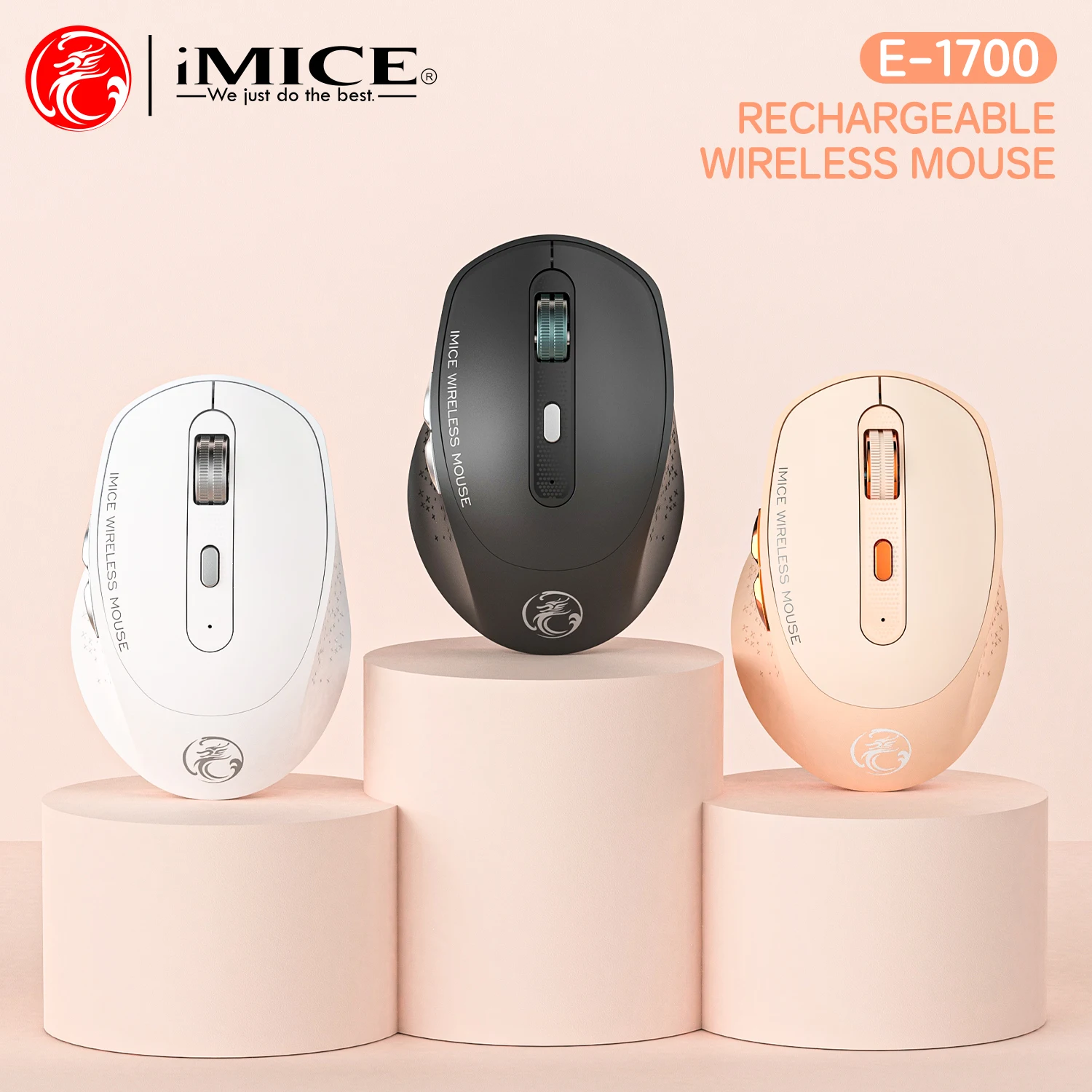 

Rechargeable Bluetooth Wireless Mouse with 2.4GHz USB RGB 1600DPI Mouse for Computer Laptop Tablet PC Macbook Gaming Mouse Gamer