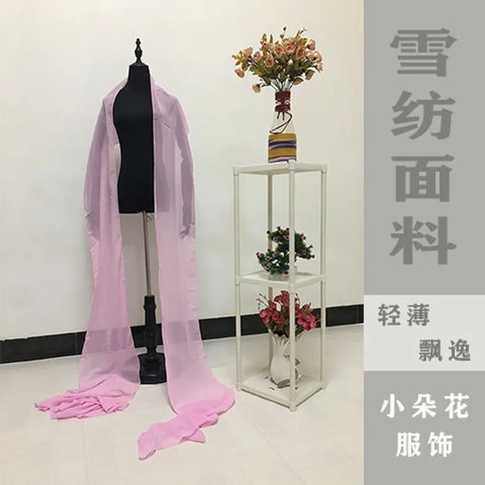 Costume da ballo antico cinese Opera Streamer Hanfu Chiffon scialle lungo scialle Performance abbigliamento nastro da ballo cinese