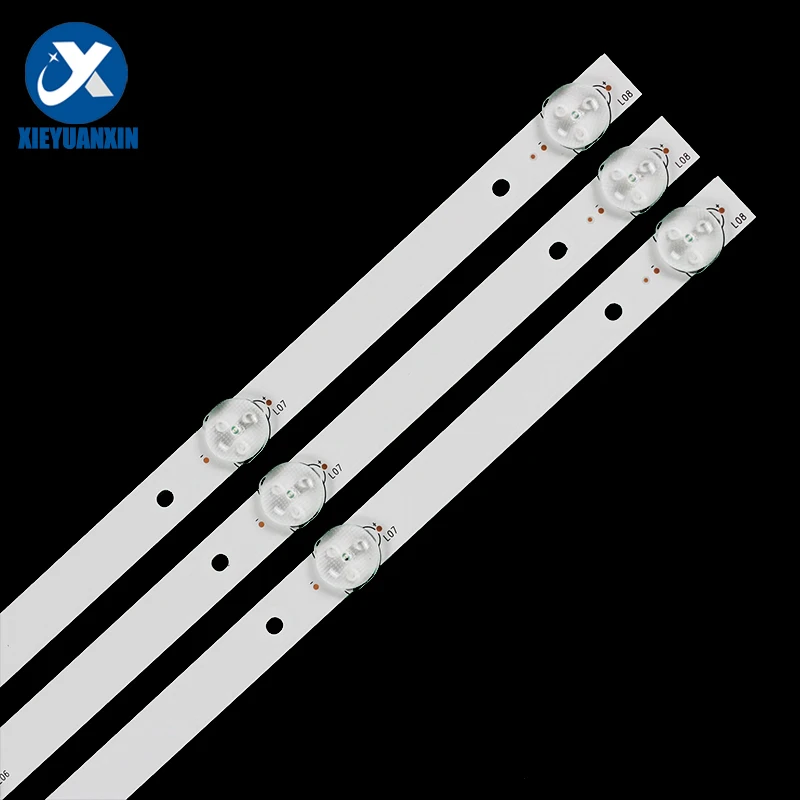 3Pcs 808Mm 6V Backlight Tv Strip Led Voor 42Inch JS-JP42DM082ED.007L R72-42D04-010 SW-LED42BB200