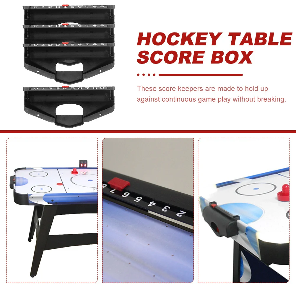 

4pcs Ice Table Scorekeepers Plastic Table Balls Score Keepers Durable Air Hockey Replacement Parts Tabletop Hockey Supplies