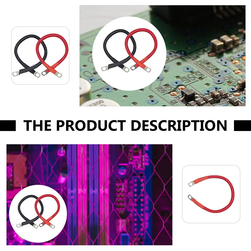 

2 шт., силовой инвертор для грузовиков, силовой кабель, инверторные кабели с медным сердечником, долговечный соединительный кабель для автомобиля