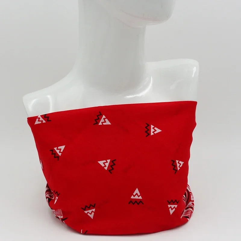 新しいオーバーサイズ 70 センチメートル赤色正方形スカーフレトロスタイルプリントコットンバンダナ帽子ヘッドスカーフ