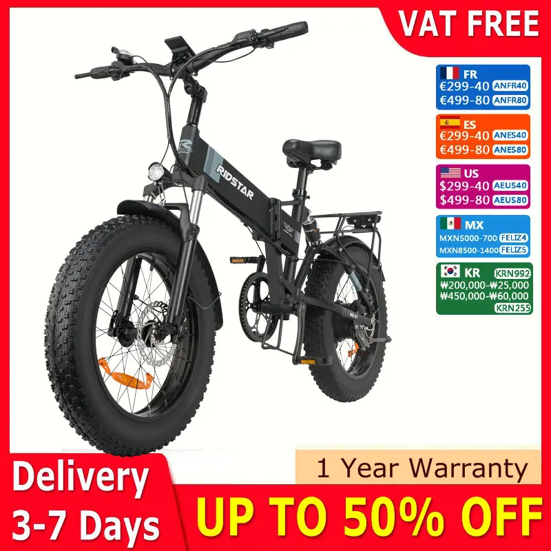 

EBIKE Urban Commuting Electric Bikes for Adu1000W 48v 15AH Fat Tire Ebike Mountain Bike 20 Inch Electric Bicycle Cycling US Spot