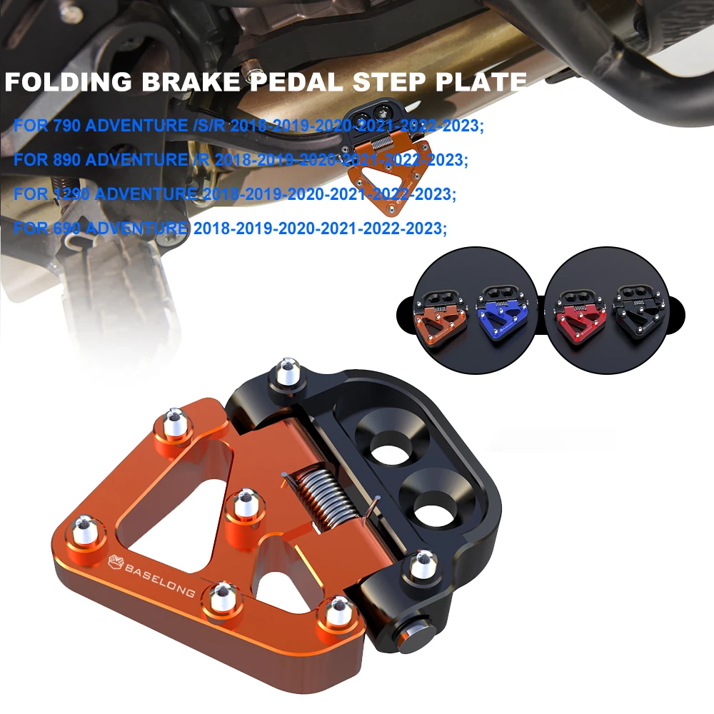 For GAS GAS EC 125 125 250 300 400 450 1998 to 2018 Aluminum Motorcycle Accessories Enlarge Folding Rear Brake Pedal Step Plate