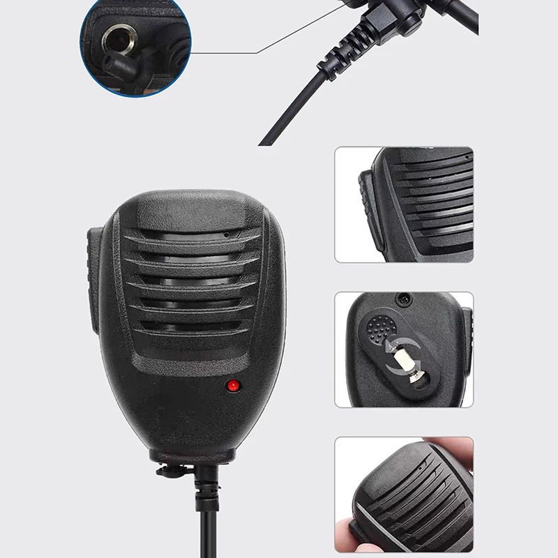 Walkie-talkie Hand Microphone Shoulder Microphone K Head Universal Hand Microphone Walkie-talkie Transmitter