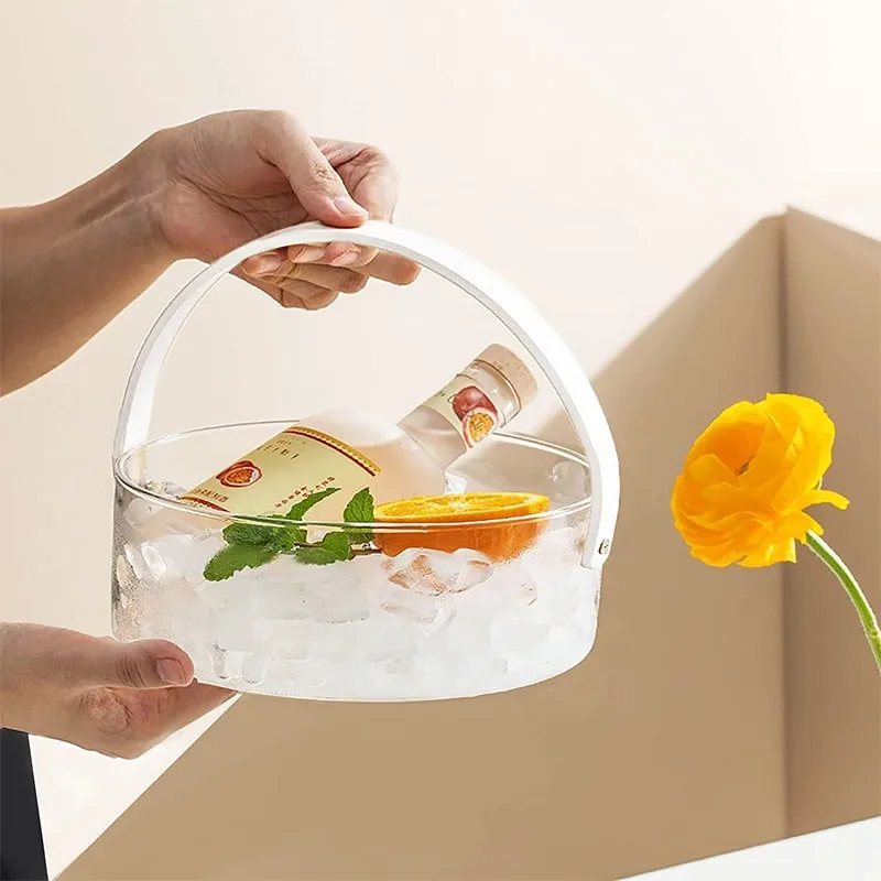 

Форма из эпоксидной смолы с ручкой, корзина для рукоделия, коробка для хранения, круглое ведерко для льда, силиконовая форма