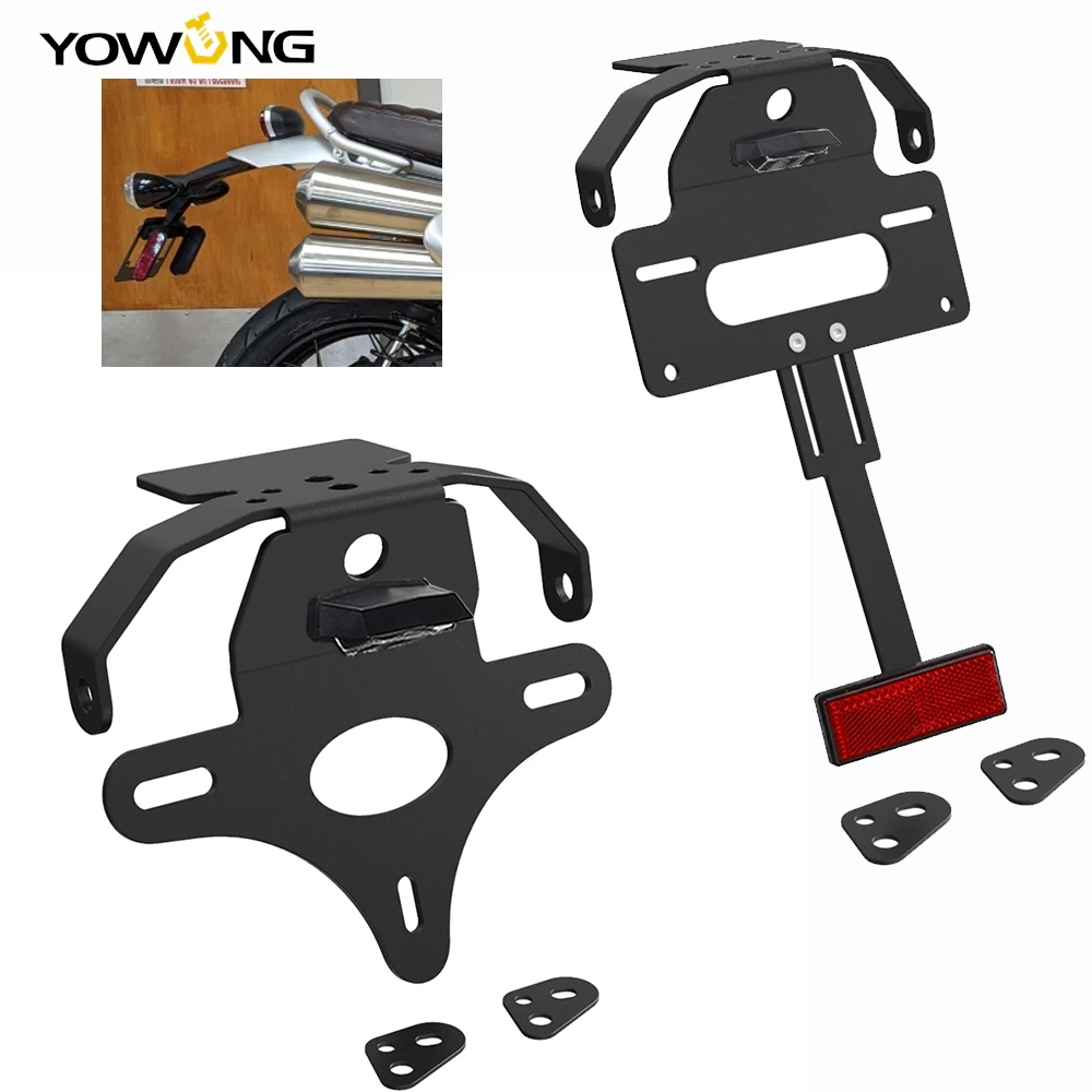 FOR Scrambler 1200 XE XC X 2019-2025 2024 2023 2022 Motorcycle License Plate Holder Bracket Rear Tail Tidy Fender Eliminator Kit