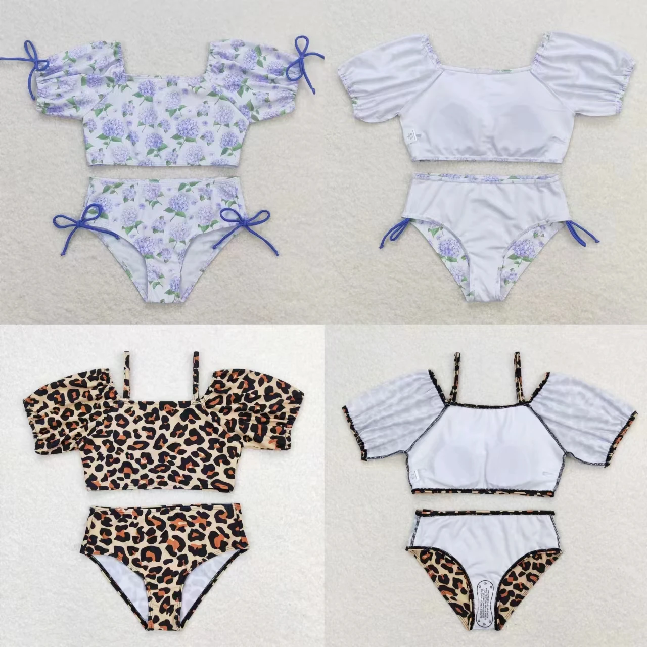 

Baby Girl Summer Western Cow Bathing Suit Clothes Bikini Swimsuit Kids Ruffe Letter Swimwear Wholesale Infant Outfit Toddler Set