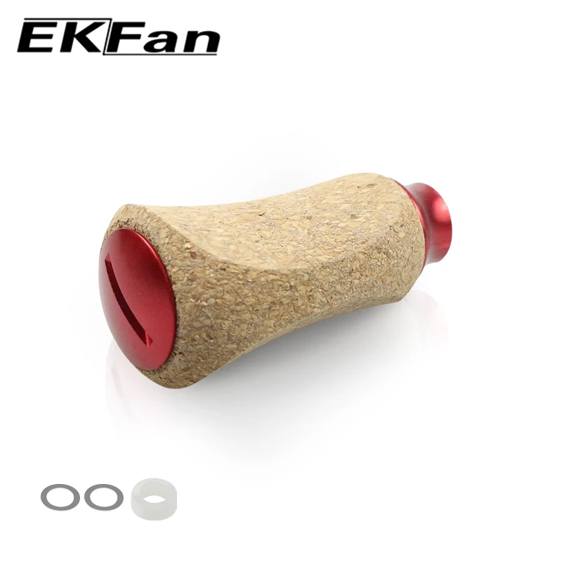EKFan New 42MM Cork 10G Knob Suit for 4MM axle 7x4x2.5MM Bearings Bastcast Spinning Reel Handle DIY