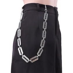 New Personalized Neutral Belt Punk Cool Style Metal Blade Pant Chain Punk Street Trend Men's and Women's Waist Chain