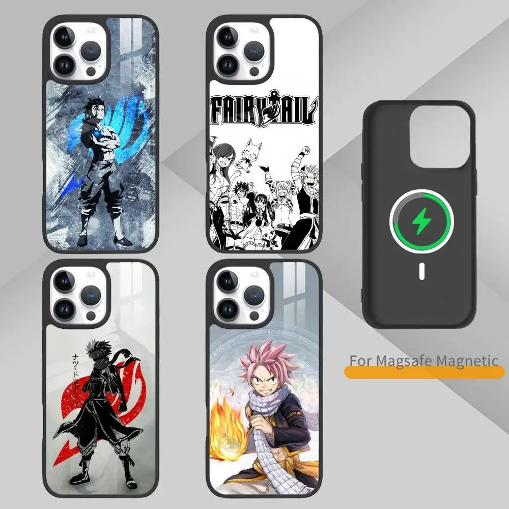 

ANIME A-FAIRY TAIL Phone Case For iPhone 14,16,15,13,17,12,Plus,Pro,Max Magnetic For Magsafe Frosted Cover
