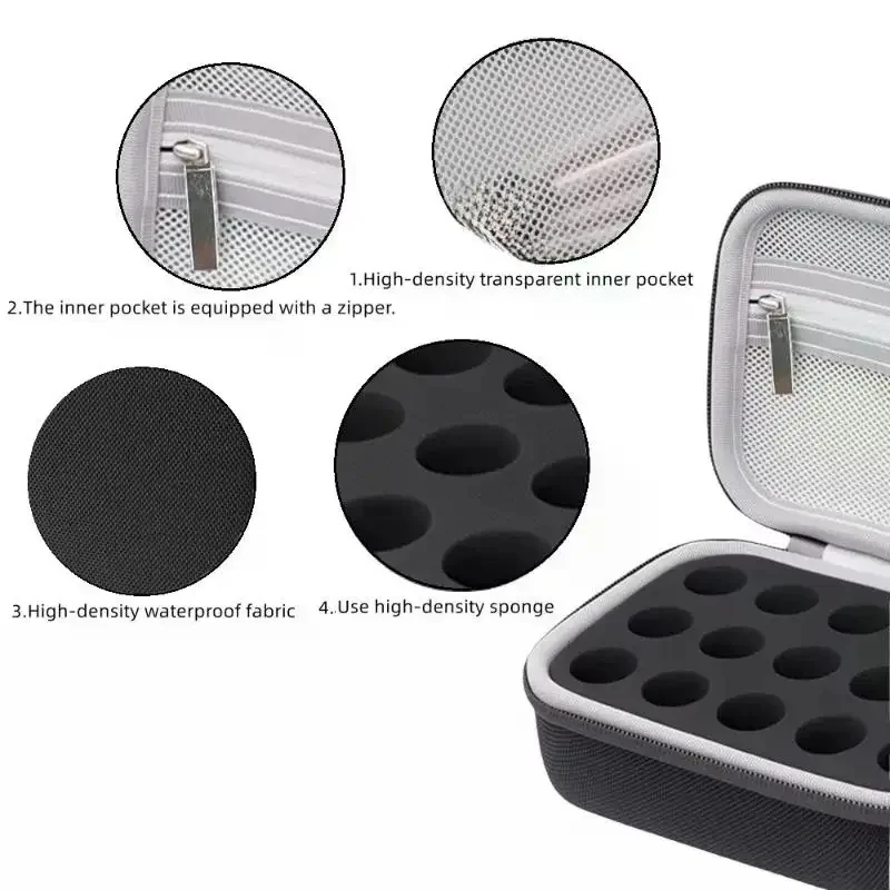 10ML Insulin Vials Storage Case Resistant Waterproof Insulin Organizer Diabetics-EVA Large Capacity Insulin Vial Protector Wear