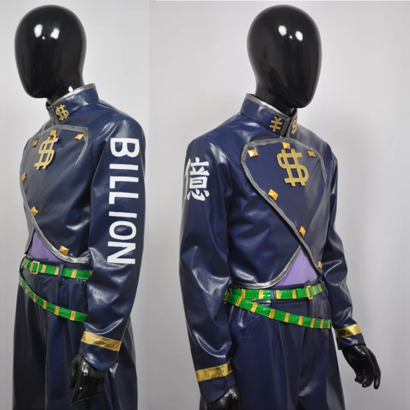 Anime JoJo's Bizarre Adventure Part 4 Nijimura Okuyasu Cosplay Costumes With Coat Top And Pants For Man And Women Girls