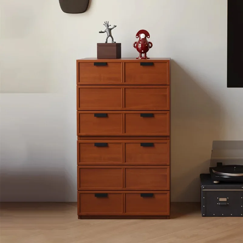 Card cabinet combined building block module  living room TV cabinet dining side solid wood chest cabinet