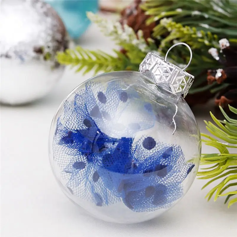 【ELEVATE LIFE】30Pcs Christmas Balls 6cm for Tree Blue Christmas Balls Plastic Christmas Tree Ornaments Decorations Home Pendants