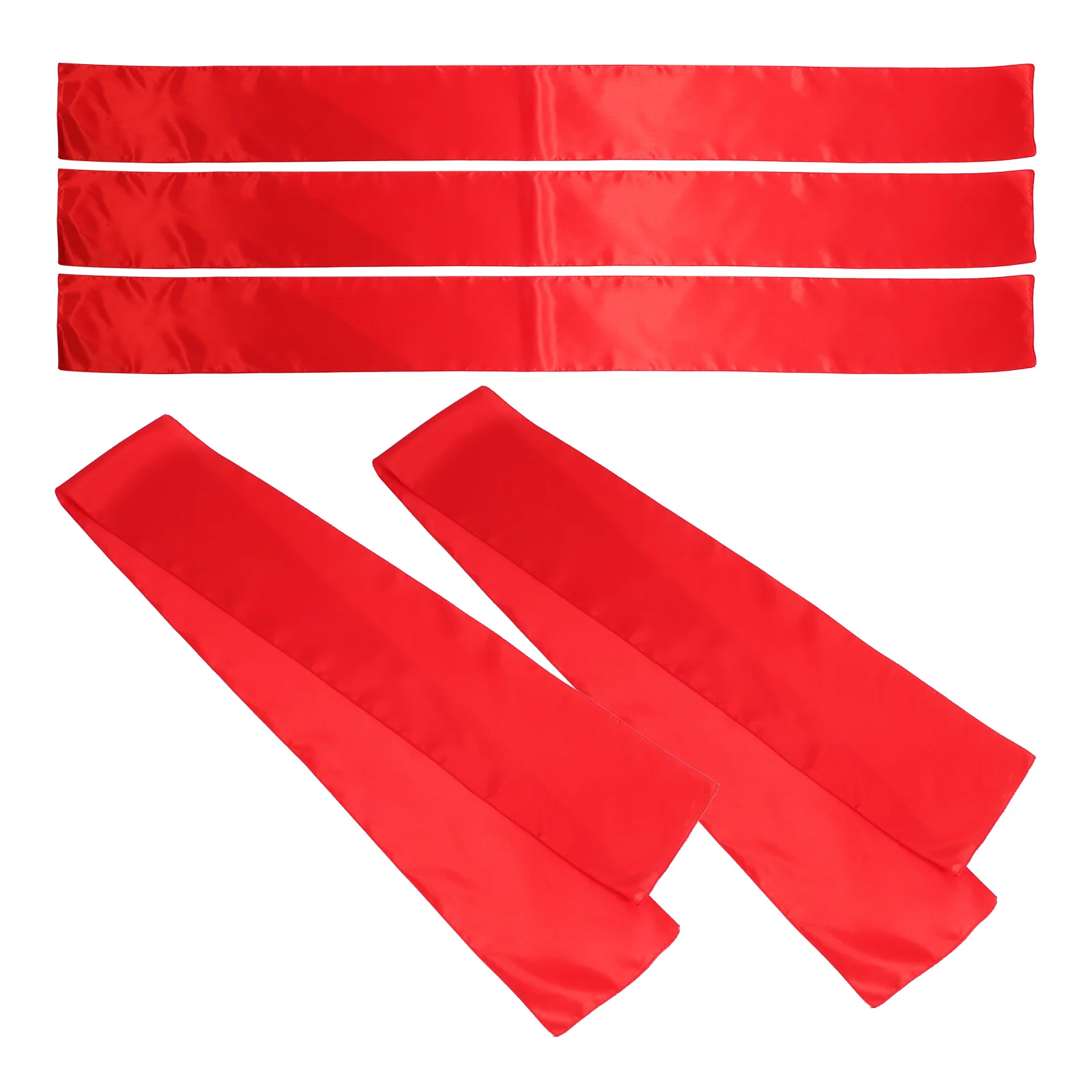 

5Pcs Satin Table Runner Silk Fabric Dining Table Cover Wedding Party Buffet Decor Dresser Runners for Bedroom Furniture