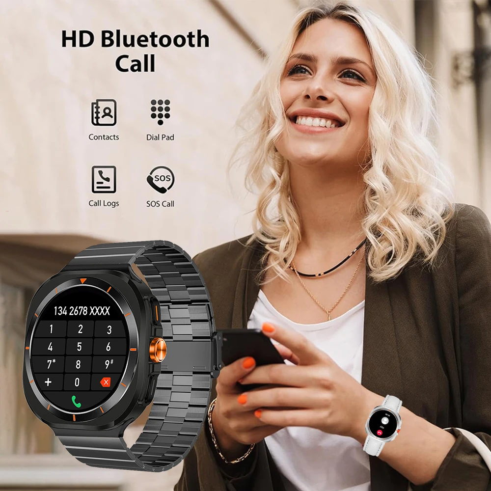 2025 New Watch 7 Smartwatch Men 1.52” HD Bluetooth Call Health Tracking Wireless Charging Smart Watches For Galaxy 7 Android Ios