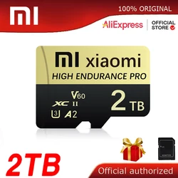 Xiaomi 2TB Memory Card Class10 V60 TF Card 512GB Mini SD Card 128 256GB A2 U3 Micro Card 1TB scheda TF ad alta velocità per fotocamera del telefono